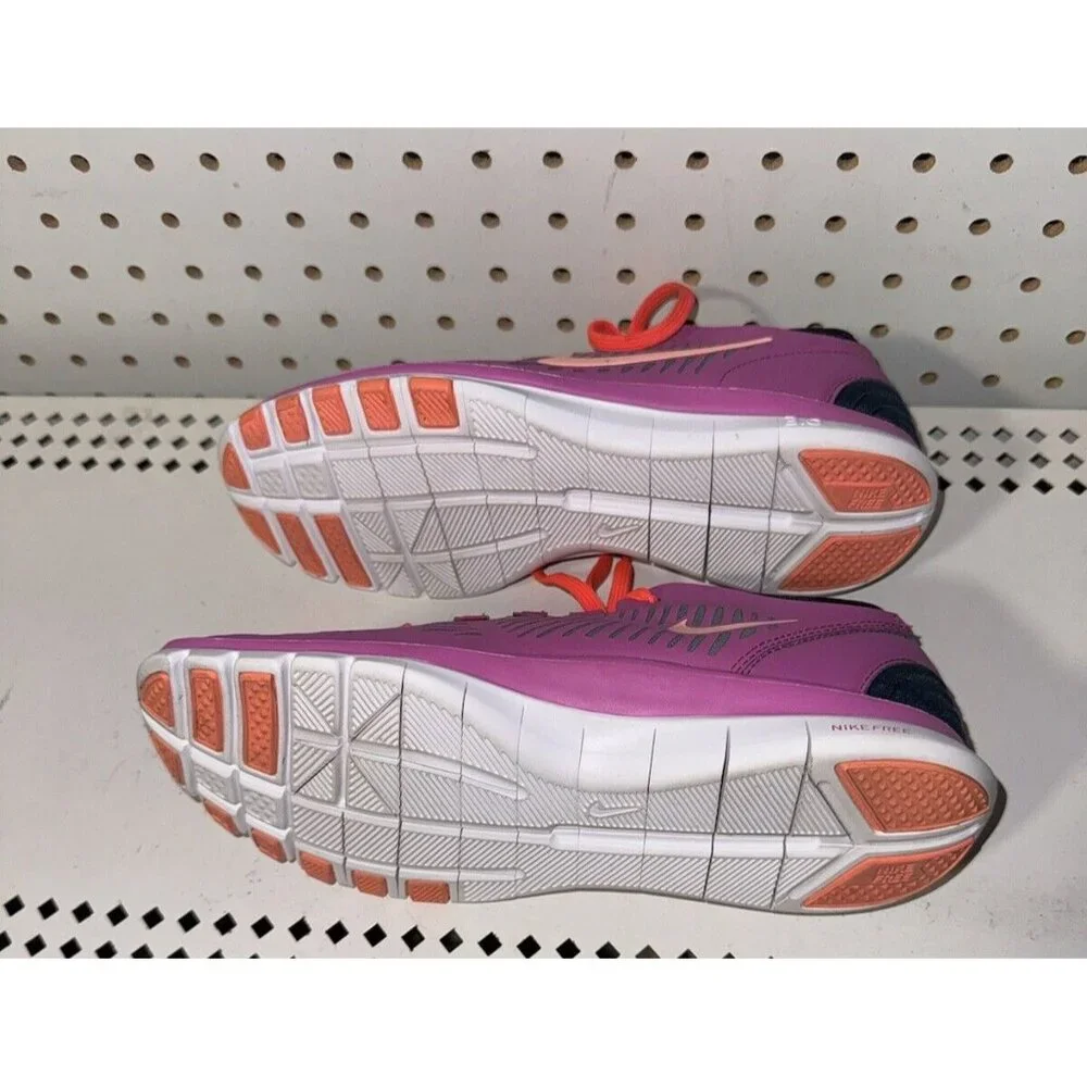 Nike Free Balanza Womens Athletic Running Training Shoes Size 6.5 Pink Blue